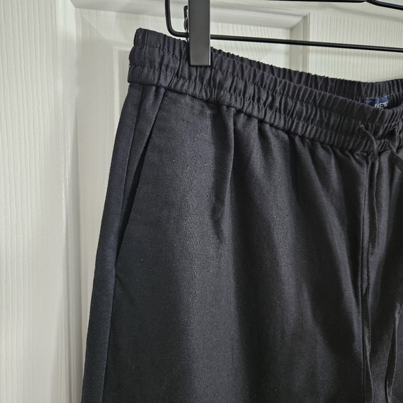 NWT J.Crew Factory Linen Blend Slim Wide Leg Drawstring Pants - Picture 4 of 9